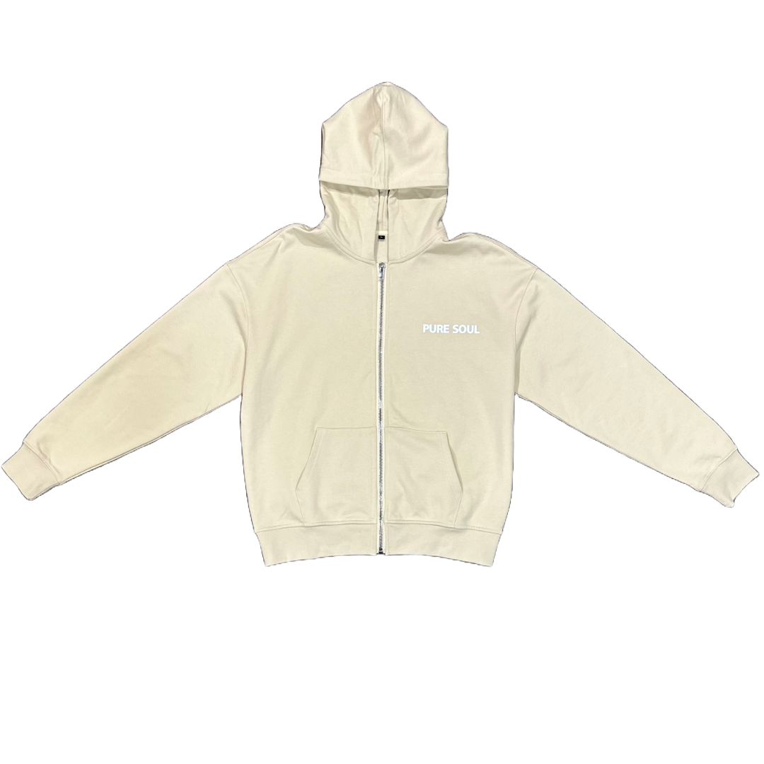 BEIGE ZIP UP OOM